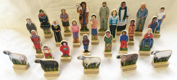 S10B - Figures from Around the World, Good Shepherd & 5 Sheep