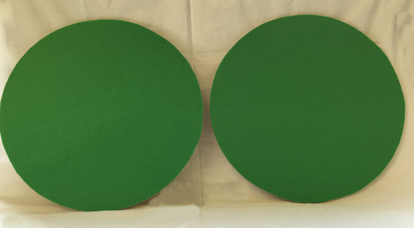 S10C - 2 Plywood Circles with Green Felt Covering